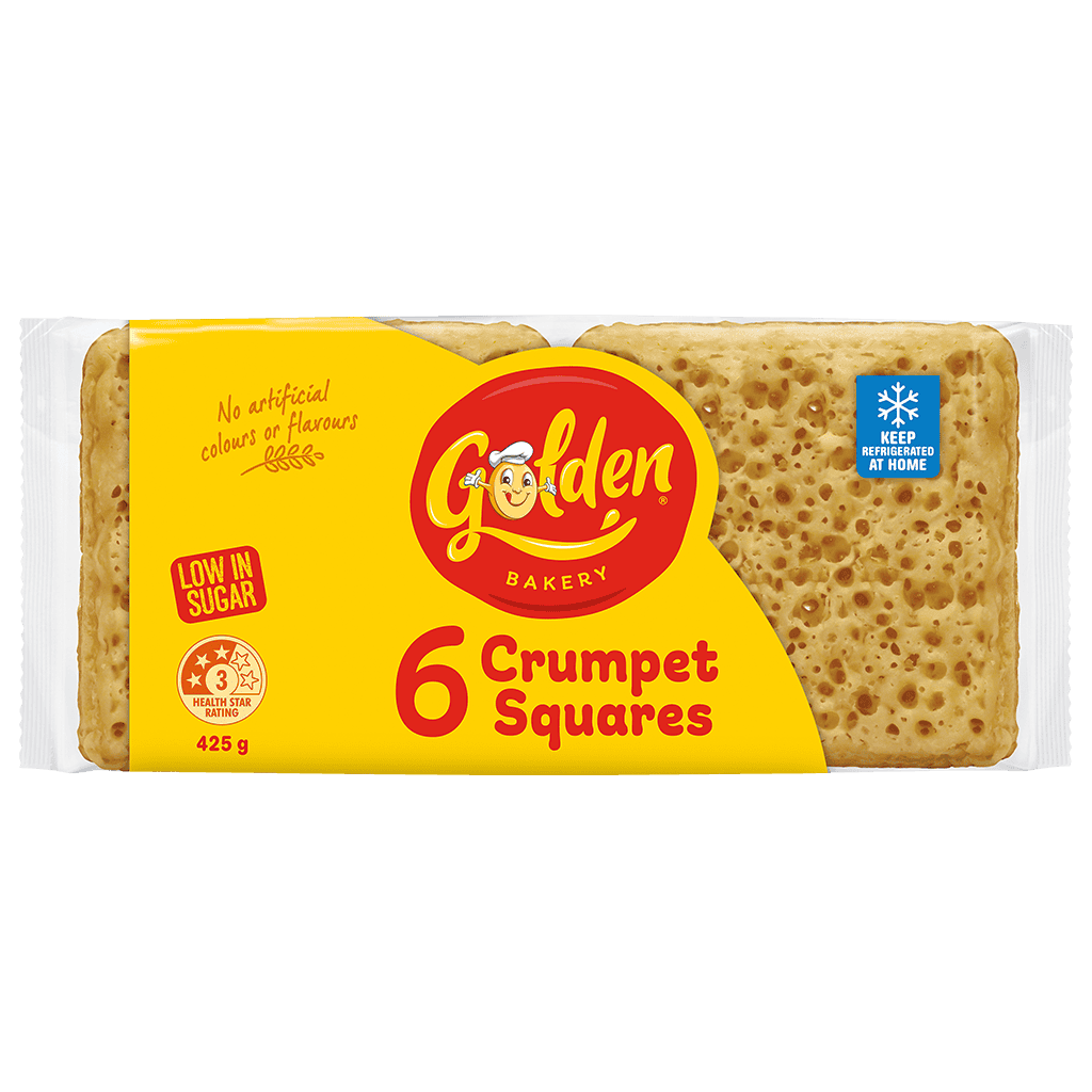 Golden Bakery Square Crumpets Golden Bakery Square Crumpets