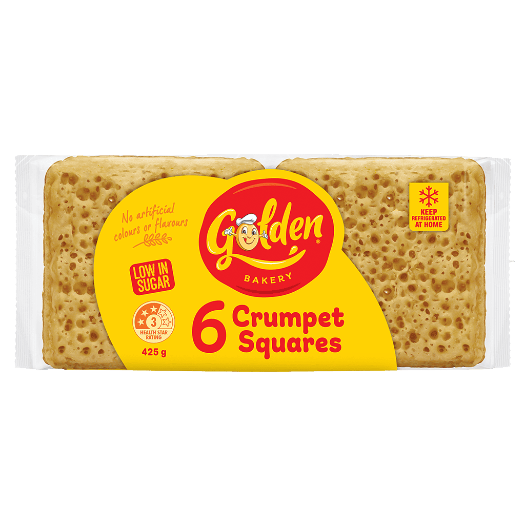 Golden Crumpet Square 6 Pack
