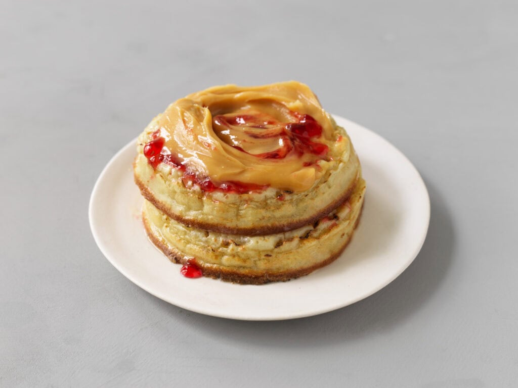 Peanut Butter & Jam Crumpet Rounds