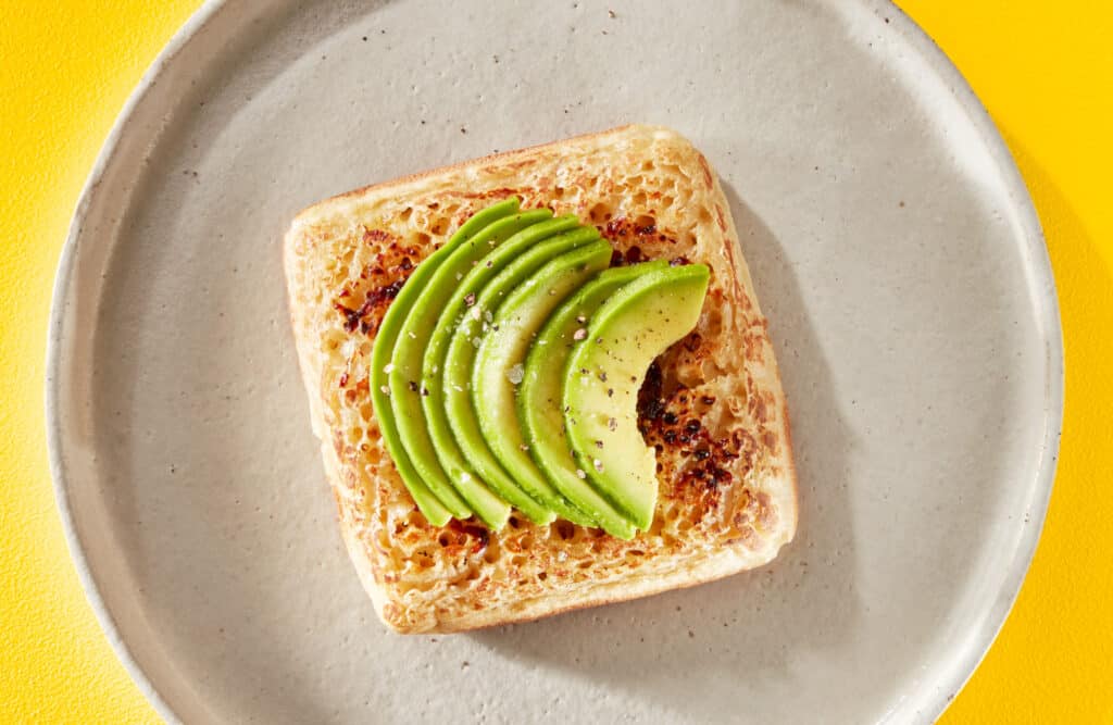 Vegemite & Avo Crumpet Squares